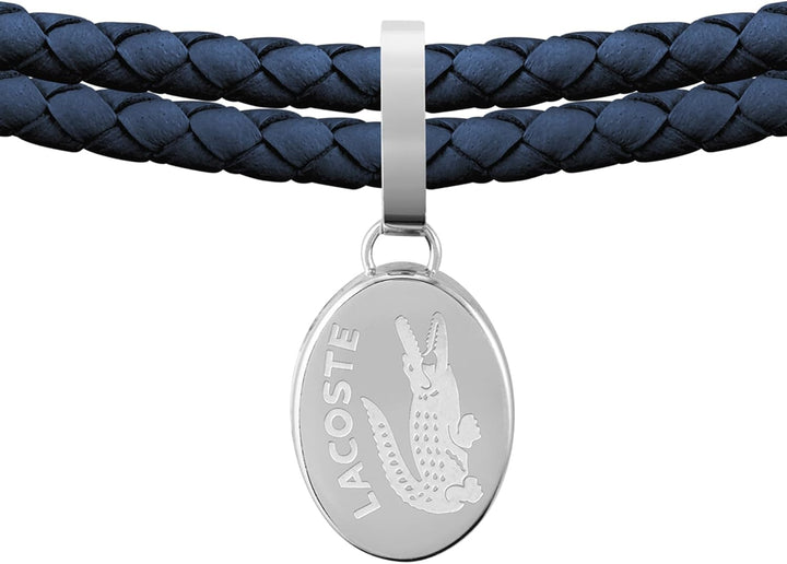 Lacoste Lederarmband für Damen Kollektion SNEAK Blue, Blue