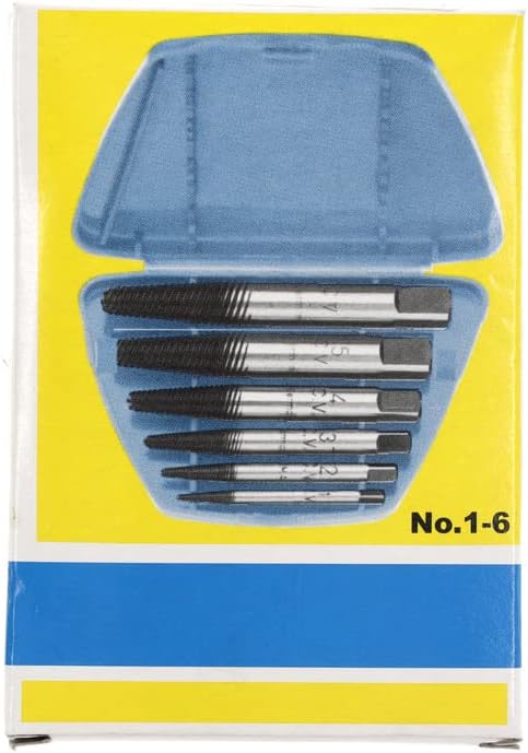 GEDORE Schraubenausdreher-Satz, Chrom-Vanadium-Stahl, 54-56 HRC, In schwarzer Kunststoffbox, 6-teili