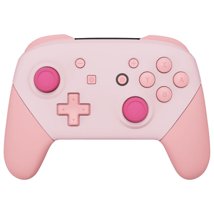 eXtremeRate Griff Hülle Set kompatibel mit Nintendo Switch Pro Controller, DIY-Ersatz Front Case/Bac