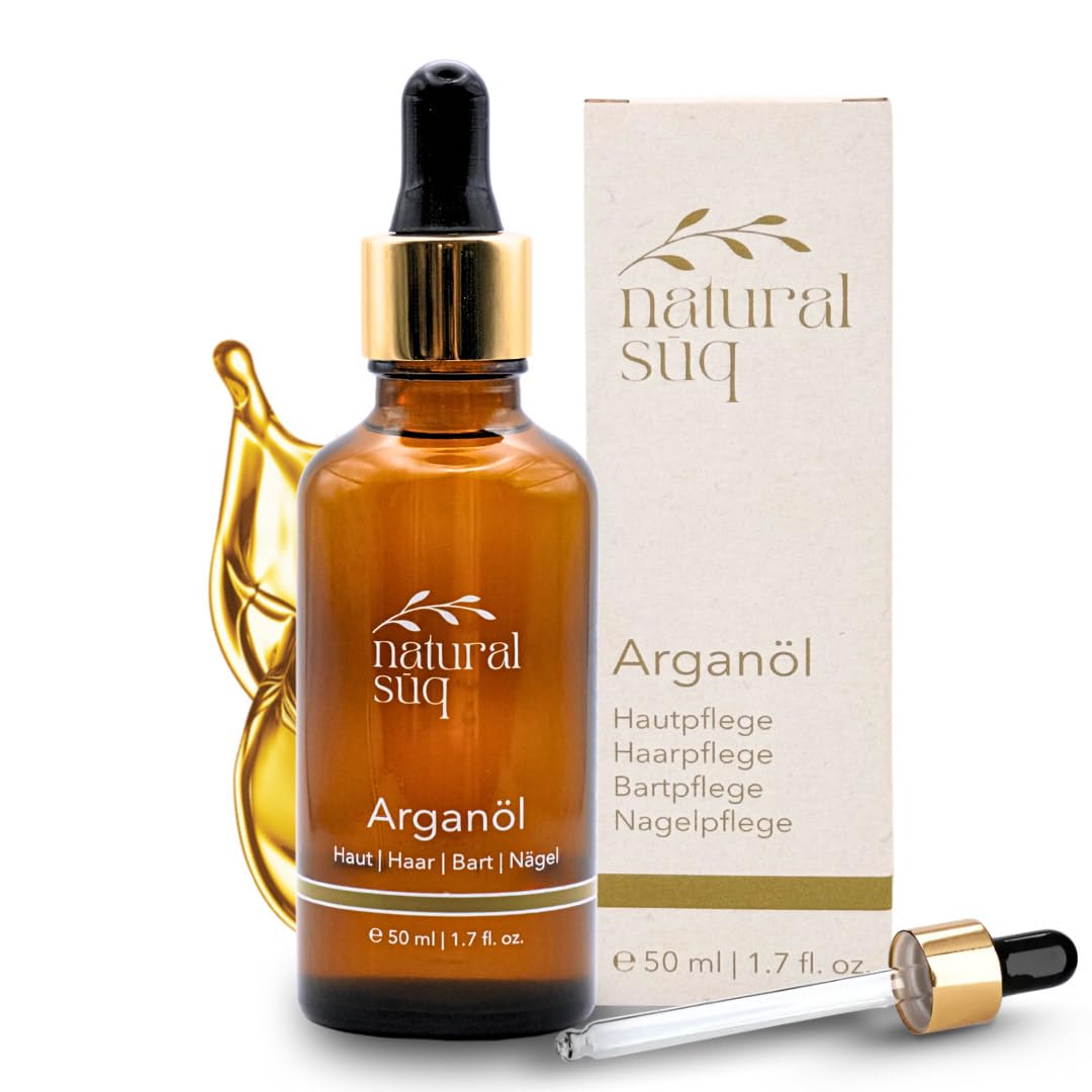 Premium Bio-Arganöl aus Marokko – 100% rein, kaltgepresst – für Haut, Haare, Bart & Nägel - Feuchtig
