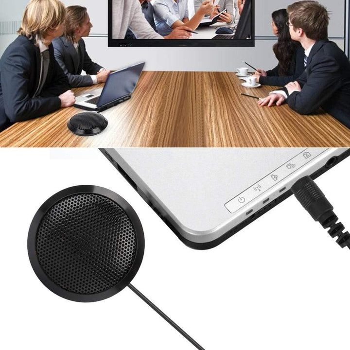 Konferenzmikrofon 3,5 mm Klinke für Computer 10 × 10 × 5 tragbares Mikrofon für Desktop-Computer mit