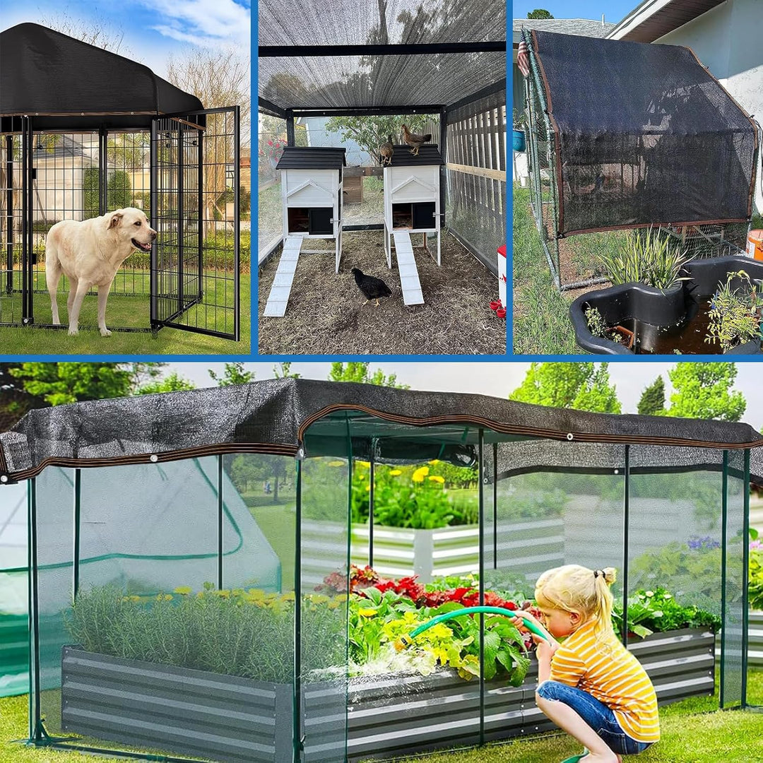 Schattierungsnetz,Schattiernetz mit ösen, 70%-90% Shading Rate UV-Beständiges für Pflanzenschutz Gew