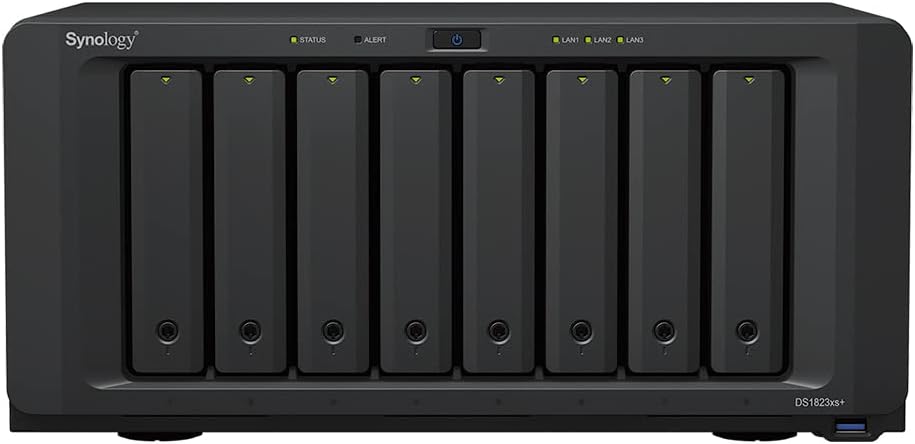 Synology DS1823xs+ 8-Bay Diskstation NAS (AMD Ryzen V1780B 4-core 3.35 (Basis) / 3.6 (Turbo) GHz 8GB