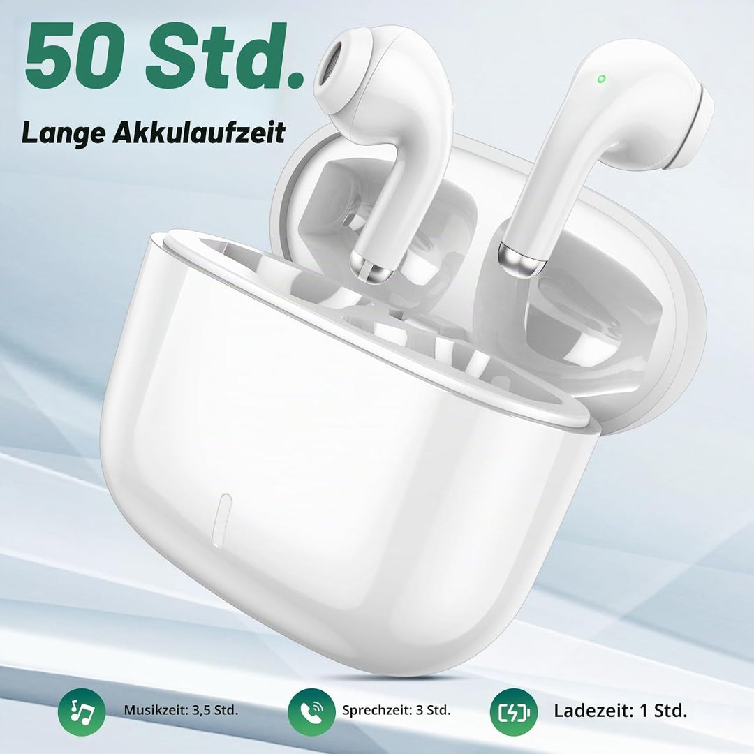 Kopfhörer Kabellos für iPhone 17 16 Pro Max 14 13 12 11,In Ear Kopfhörer Bluetooth mit Mikrofon Wire