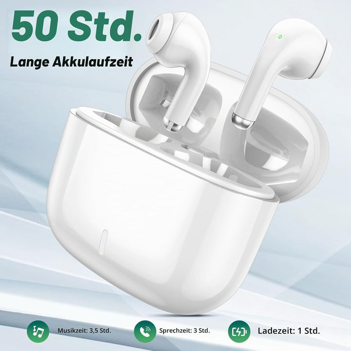 Kopfhörer Kabellos für iPhone 17 16 Pro Max 14 13 12 11,In Ear Kopfhörer Bluetooth mit Mikrofon Wire