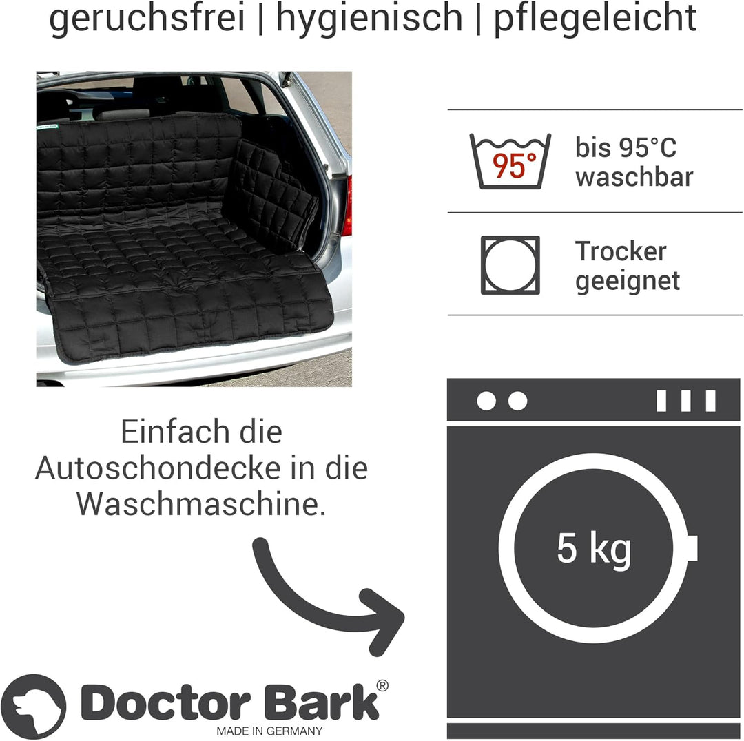 Doctor Bark universeller Kofferraumschutz für Hunde mit Ladekantenschutz, waschbar & geruchsfrei, ko