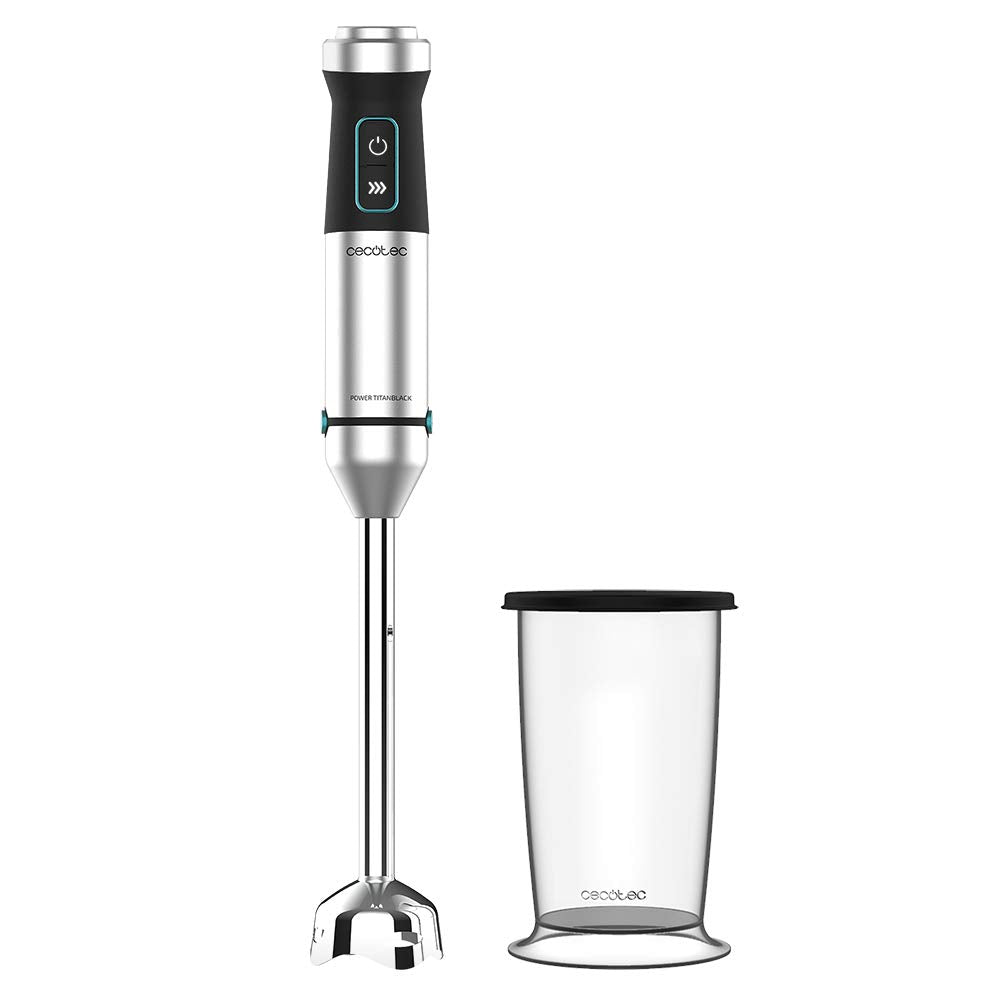 Cecotec Stabmixer Power TitanBlack 1500 XL. 1500 W, CrossBlades Technologie mit 4-Klinge-Blättern mi