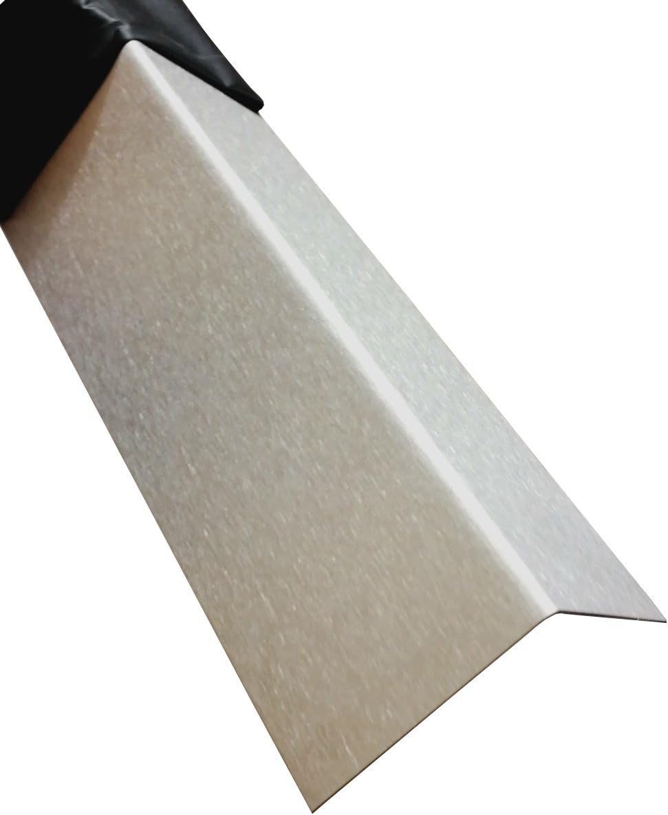 Edelstahl Winkel Mauerabdeckung 2,5 Meter 0,8 mm stark, L-Winkel (30 x 30 x 0,8 mm) Schenkel:30 x 30