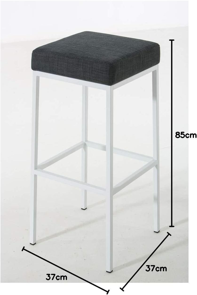 CLP Barhocker MONTREAL mit Stoffbezug I Tresenhocker mit einer Sitzhöhe von 85 cm I In verschiedenen