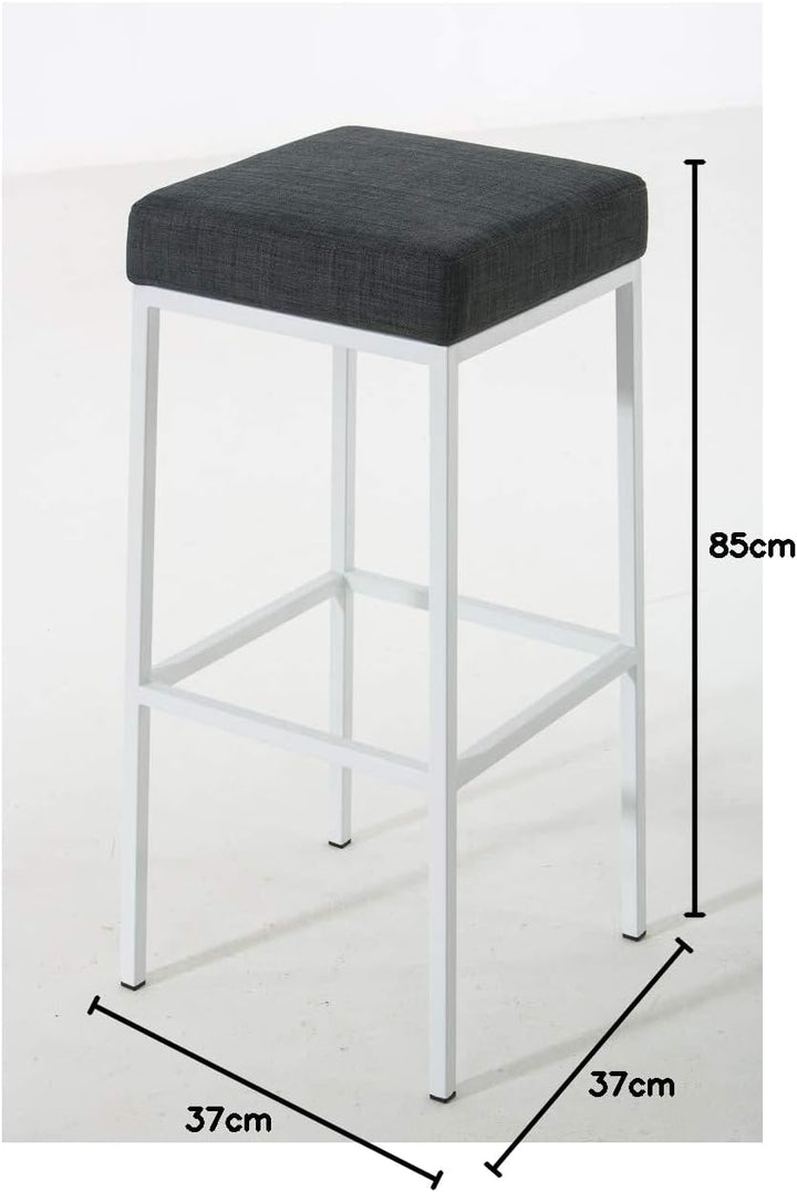 CLP Barhocker MONTREAL mit Stoffbezug I Tresenhocker mit einer Sitzhöhe von 85 cm I In verschiedenen