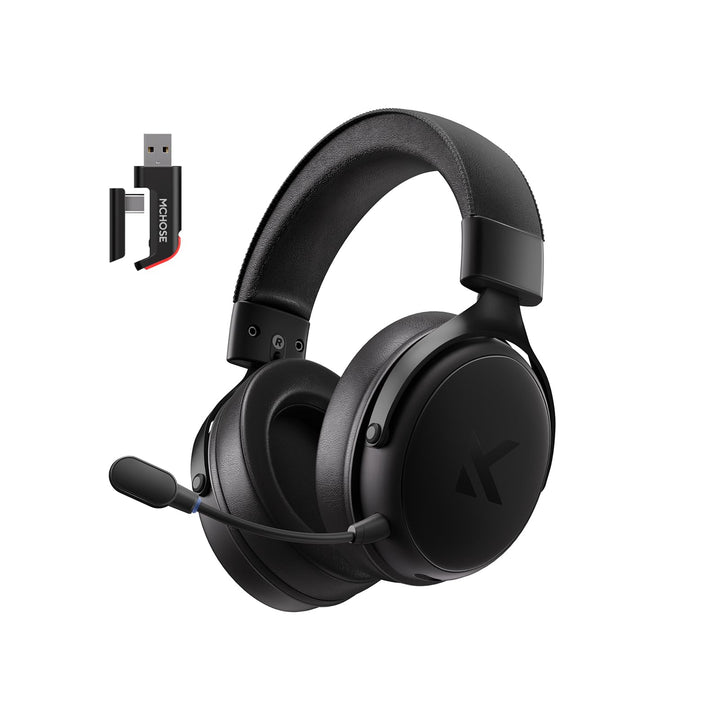 MCHOSE V9 Pro Kabelloses Gaming-Headset, 7.1 Surround-Sound | 53-mm-Neodym-Treiber, bis zu 40 m Reic