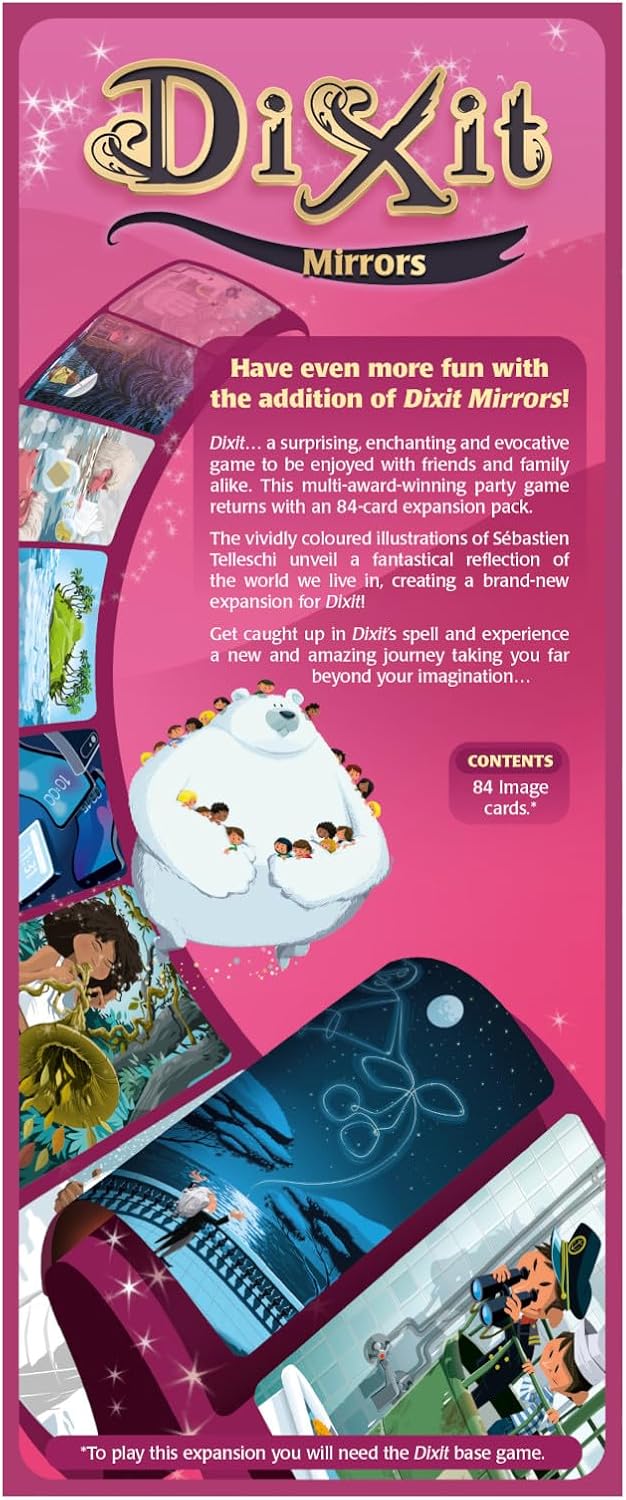Libellud , Dixit Expansion 10: Mirrors , Board Game , Ages 8+ , 3 to 8 Players , 30 Minutes Playing