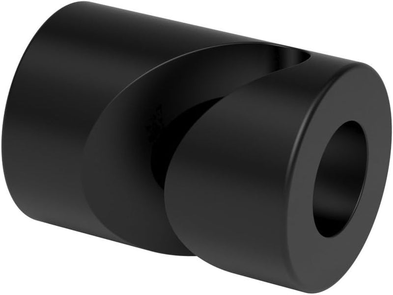 10x Stück - Aufputz-Kabelhalter für Textilkabel, Affenschaukel, Decken- und Wandpin - Schwarz 10x St