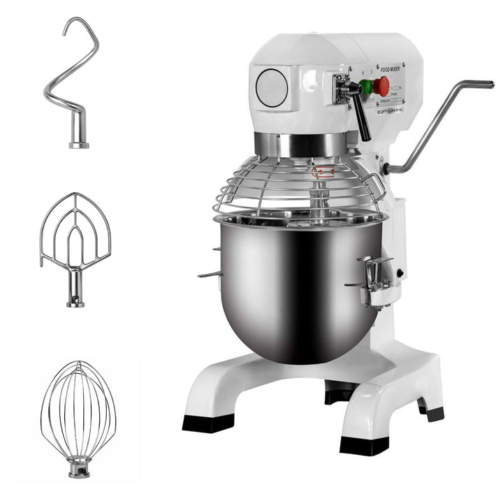 GGM Gastro | PRMH20 | Planetenrührmaschine - 20 Liter - 750 Watt - inkl. 3 Rühraufsätze