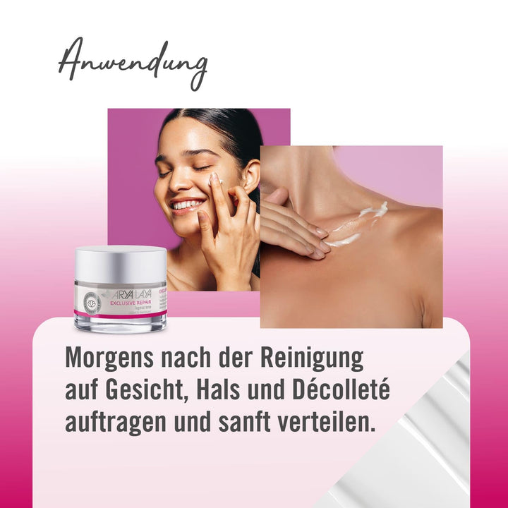 ARYA LAYA Exclusive Repair Tagescreme, 50 ml – Anti-Aging Creme für viele Hauttypen, Gesichts-Creme