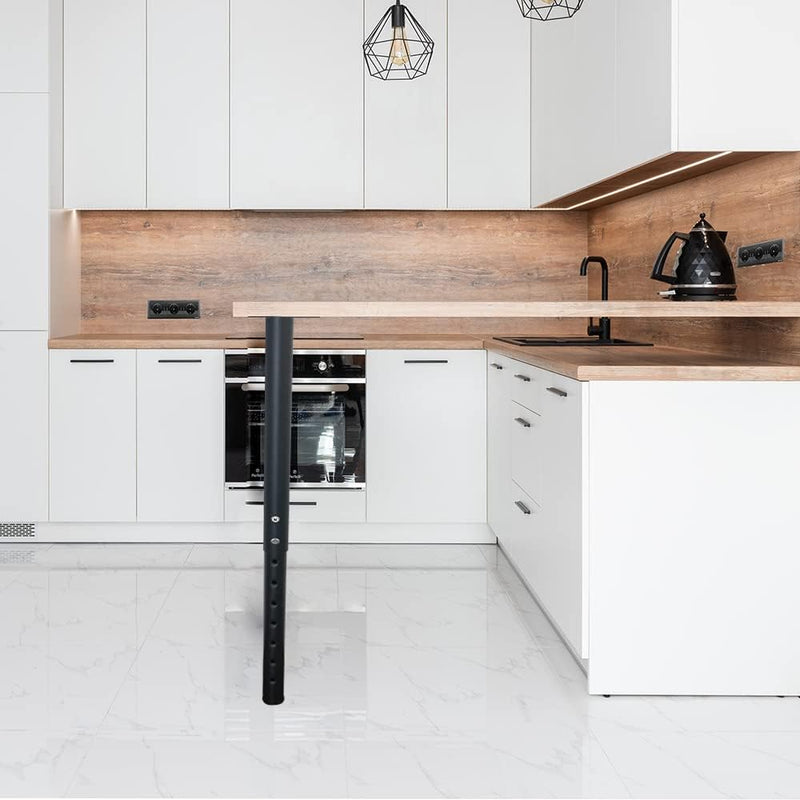 Jahof Tischbein Metall Höhenverstellbar 55-90 cm für Tischplatte, Möbelfüsse Verstellbar für DIY Möb