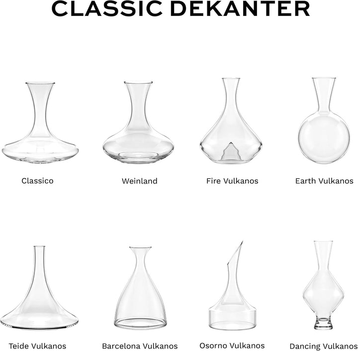 Stölzle Lausitz Dekanter-Tricher Vulkanos Mundgeblasen/Glastrichter für Rotwein Dekanter/Einfüllhilf