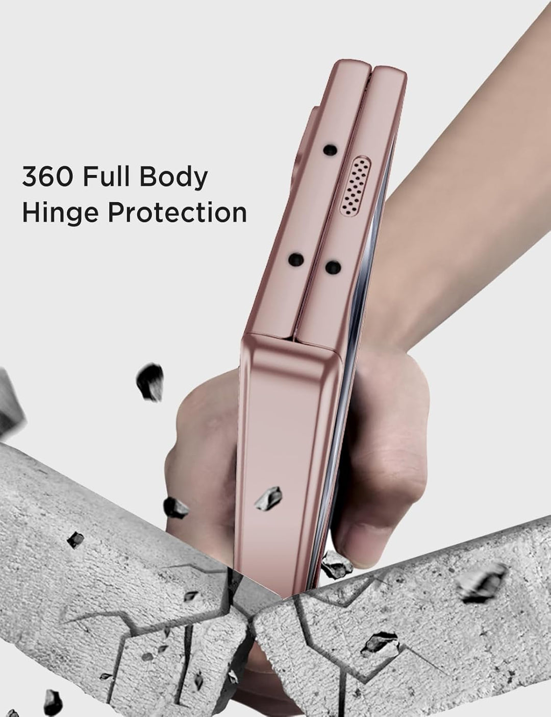 Miimall Kompatibel mit Samsung Galaxy Z Fold 6 Hülle mit Displayschutz+Magnetischer Scharnierschutz,