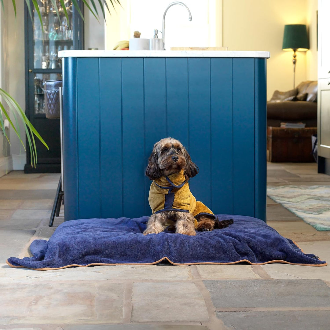 Lucky Paws® Hundebademantel – doppellagiger, Ultra-absorbierender &amp; luxuriös weicher Bademantel Hund