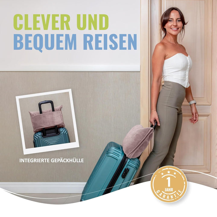 BOACAY Weiche &amp; Warme Reisedecke für Flugzeug &amp; Auto - Unentbehrlich für Lange Flüge für Frauen, Män