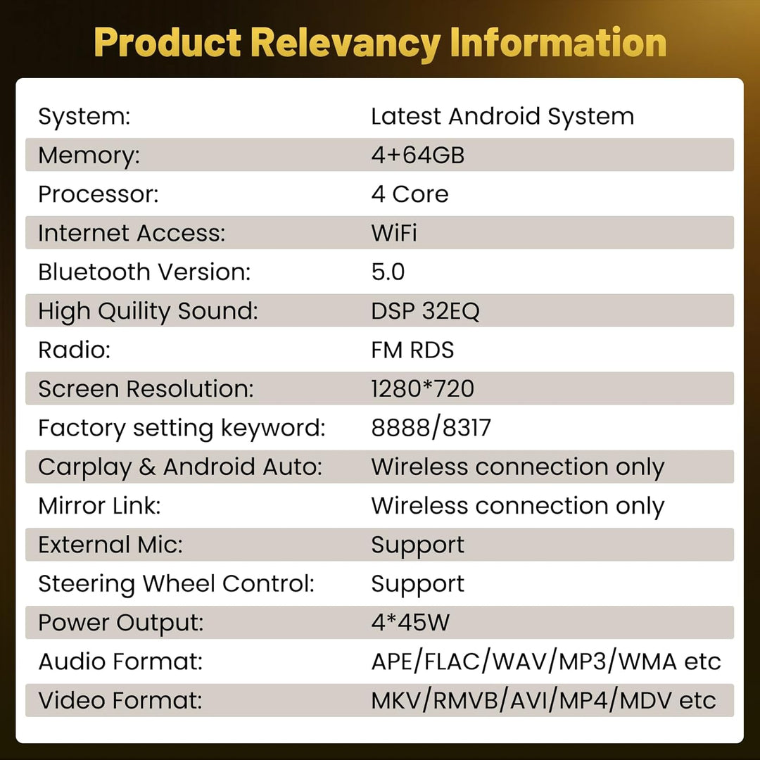 Roinvou 4+64G Android 15 Autoradio für VW Beetle Passat Jetta Sharan CC Tiguana Caddy Wireless CarPl