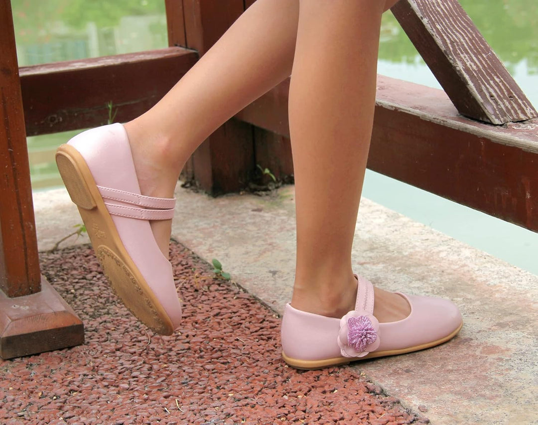 EIGHT KM - Kleinkind Mädchen Kleid Schuhe - Mary Jane Wohnungen - Prinzessin Hochzeit Schuhe Balleri