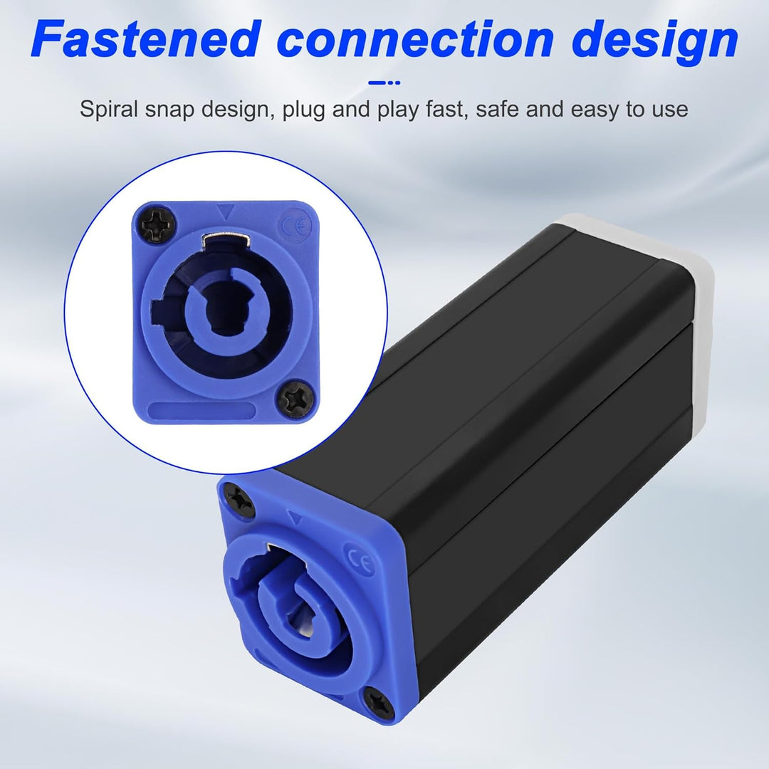XMSJSIY Powercon zu Powercon Stecker 3-Pin 20A 250V Powercon Eingang zum Ausgang NAC3MPA-1 zu NAC3MP