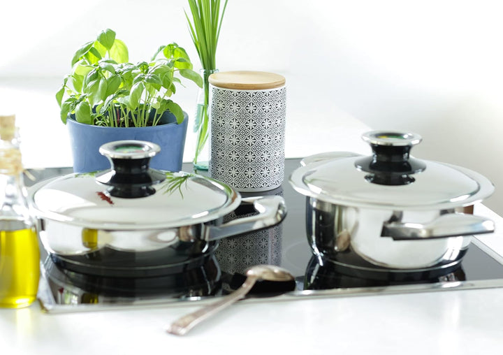 MABAMAHO Töpfe Pfannen Bräter Collection, alle Herdarten + Induktion, hochwertiger 18/10 Edelstahl,