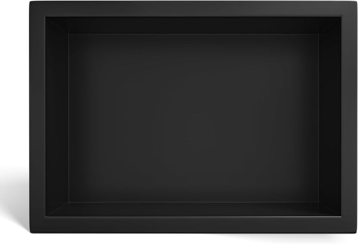 Balneo Wall-Box ONE Black Edelstahl Duschnische 30x20x10 cm, schwarz, wandnische dusche, wasserdicht
