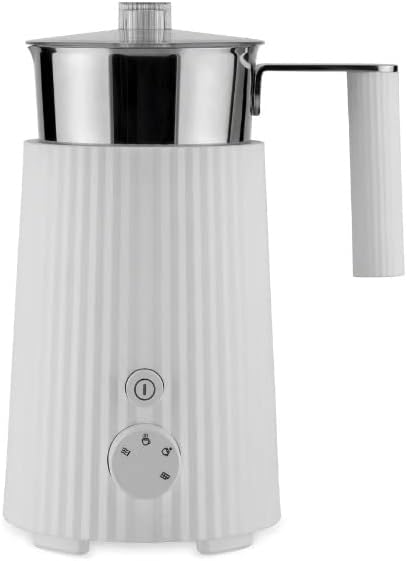 Alessi MDL13 B/UK Multifunktionaler Induktions-Milchaufschäumer, Kunststoff Edelstahl, Schwarz, Schw