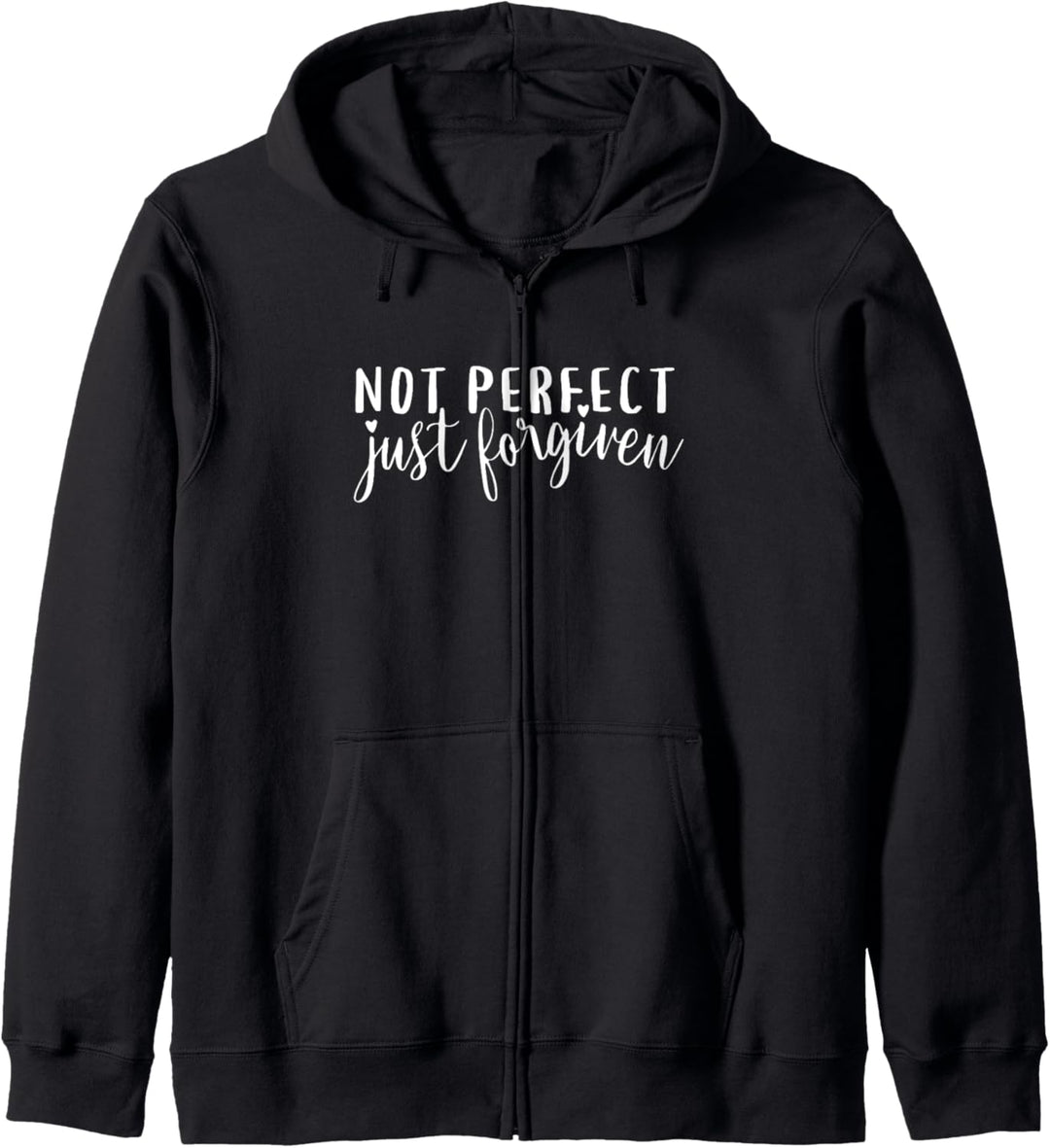 Not Perfect Just Forgiven Zitat Kapuzenjacke