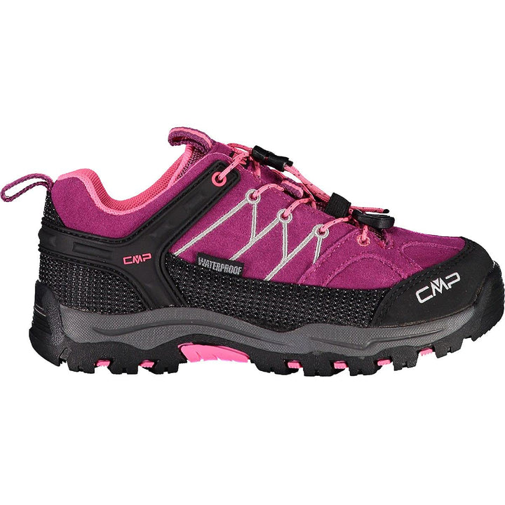 CMP Jungen Kids Rigel Low Shoes Wp Trekking-Schuhe 28 EU Berry Pink Fluo, 28 EU Berry Pink Fluo