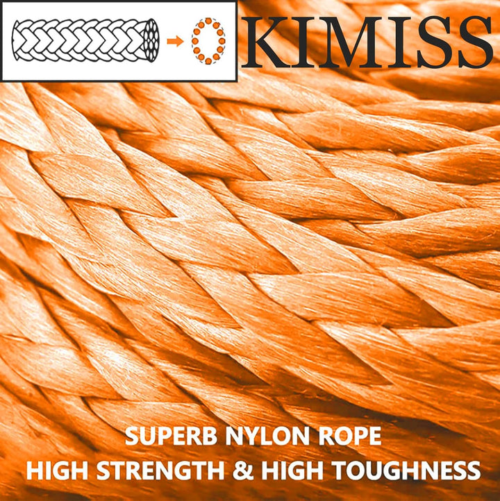 KIMISS Soft Schäkel, 2 Stück Synthetik Soft Schäkel 21 Tonnen Bruchfestigkeit Flexibler Leichter Sei