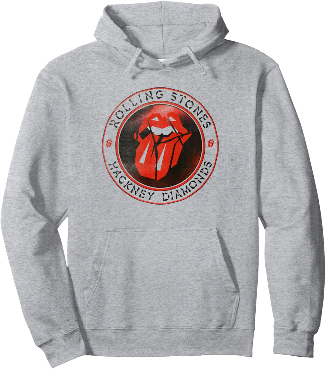 Offizielles The Rolling Stones HD Circle Logo Pullover Hoodie