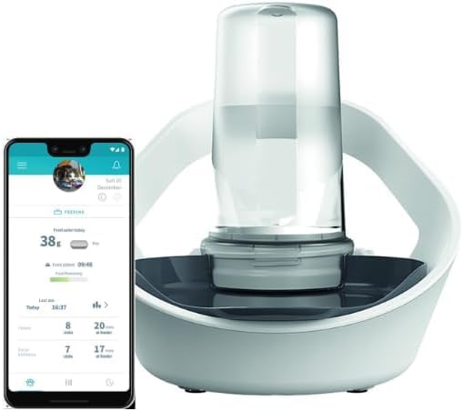 Sure Petcare Felaqua Connect, Katzen-Wassernapf, kompatibel mit RFID-Halsbändern und Mikrochips, bat