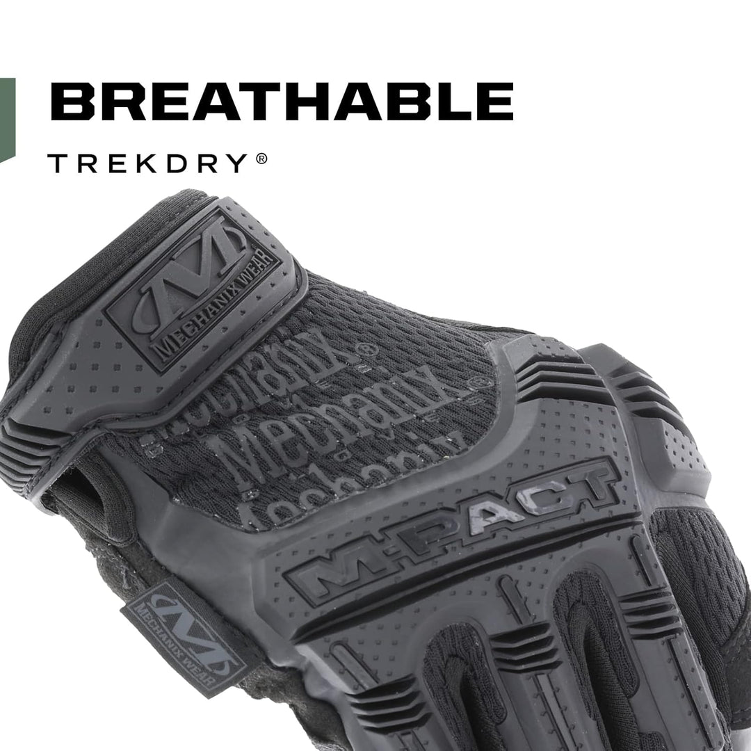 Mechanix Wear Mechanix Herren M-pact® Covert Vingerloze handschoenen (X-large, volledig zwart) Finge