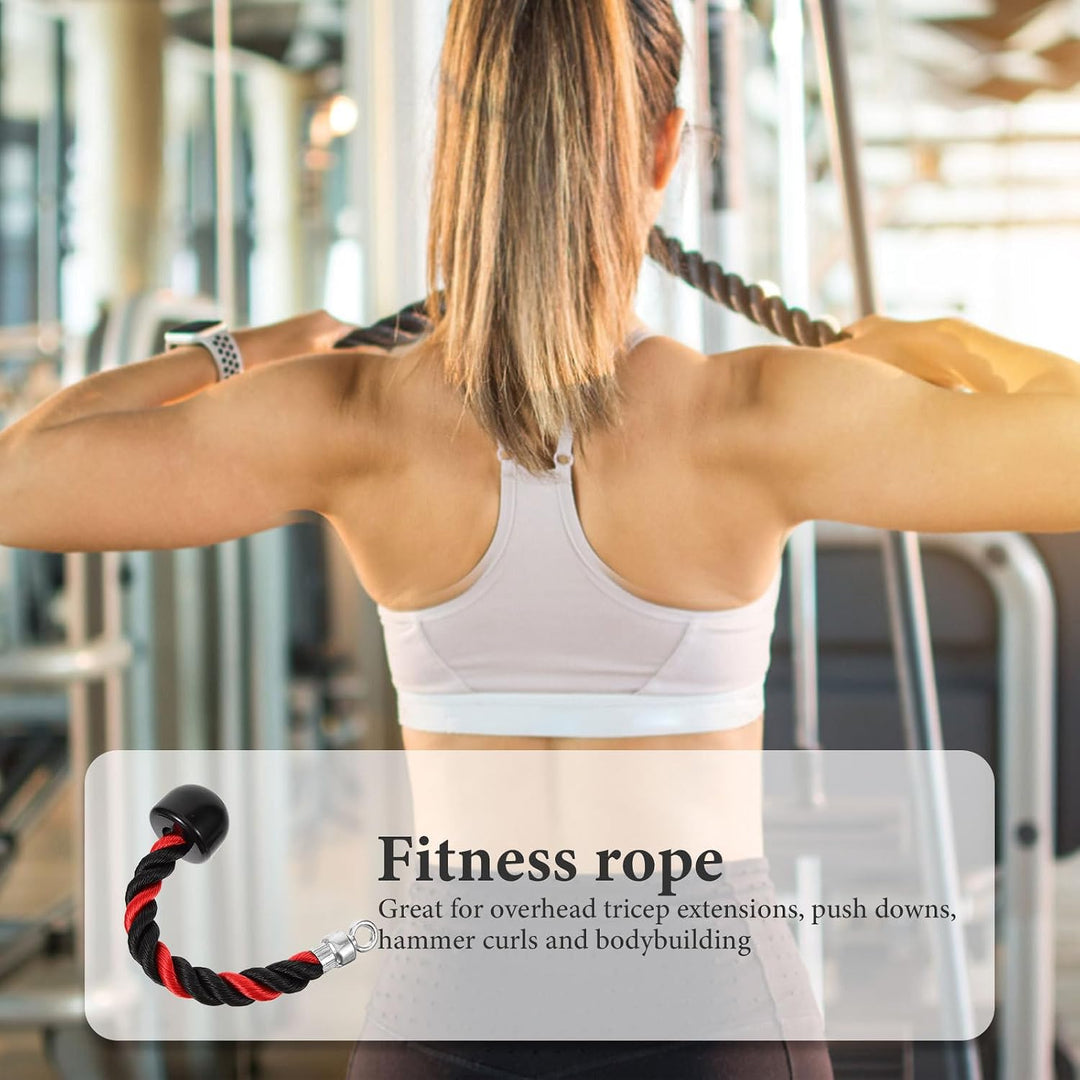 NUOBESTY Trizepsseil Kabelbefestigung aus Nylon und Tpr für Krafttraining im Fitnessstudio Robustes