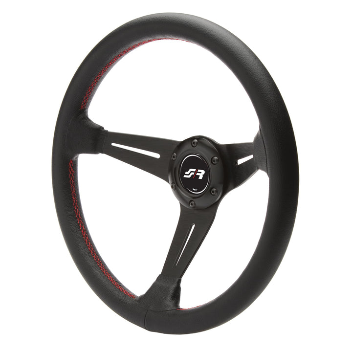Simoni Racing CLASS Lenkrad Aus Echtem schwarzem Leder, Universal