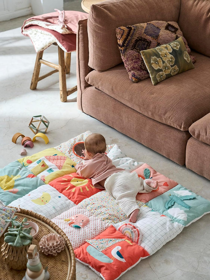 VERTBAUDET Baby Activity-Decke rot/mehrfarbig das süsse leben, rot/mehrfarbig das süsse leben
