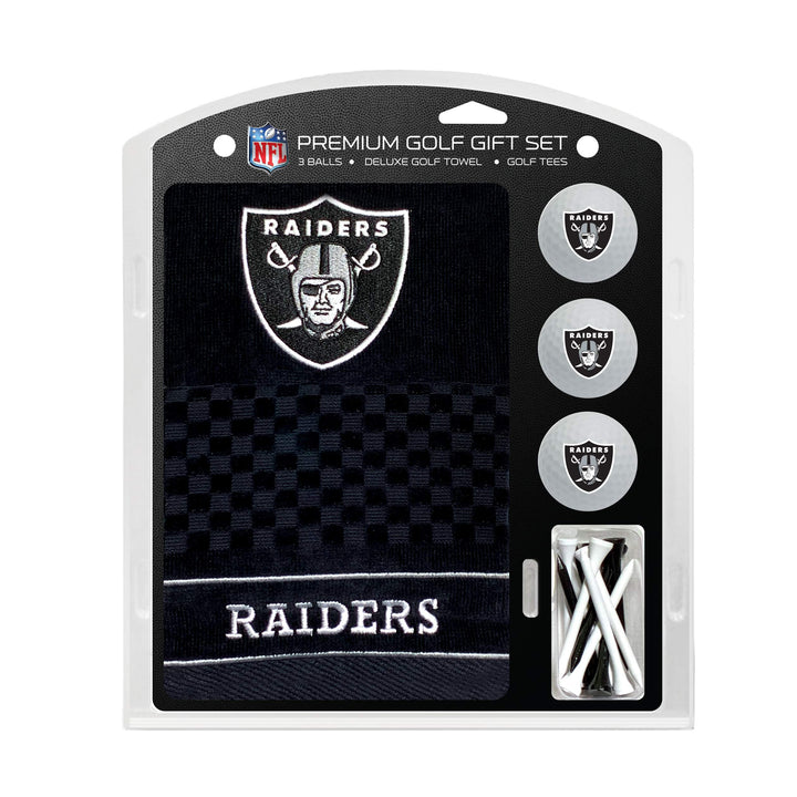 Team Golf NFL Geschenkset Besticktes Golf-Handtuch, 3 Golfbälle und 14 Golf-Tees 6,5 cm Regulierung,