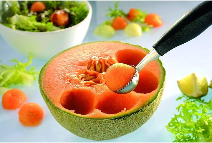 GEFU Kugelausstecher BOCELI gross Ø 3 cm zum Formen von Obst Gemüse Butter mit Zahnkranz und ergonom