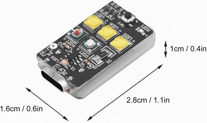 Mini 3 Pro Drohnen-Blitzlicht, Weiss/rot/grün Blinkend, 10 Blinkmodi, Leicht, USB-Aufladung, Hakensc