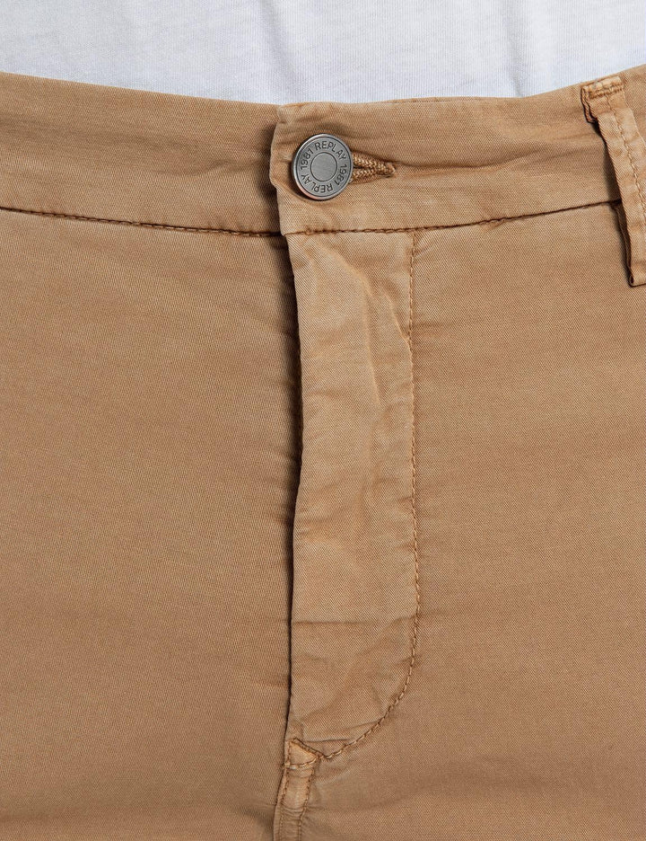Replay Herren Chino Hose Benni Regular-Fit mit Stretch 36W / 32L Havana 325, 36W / 32L Havana 325
