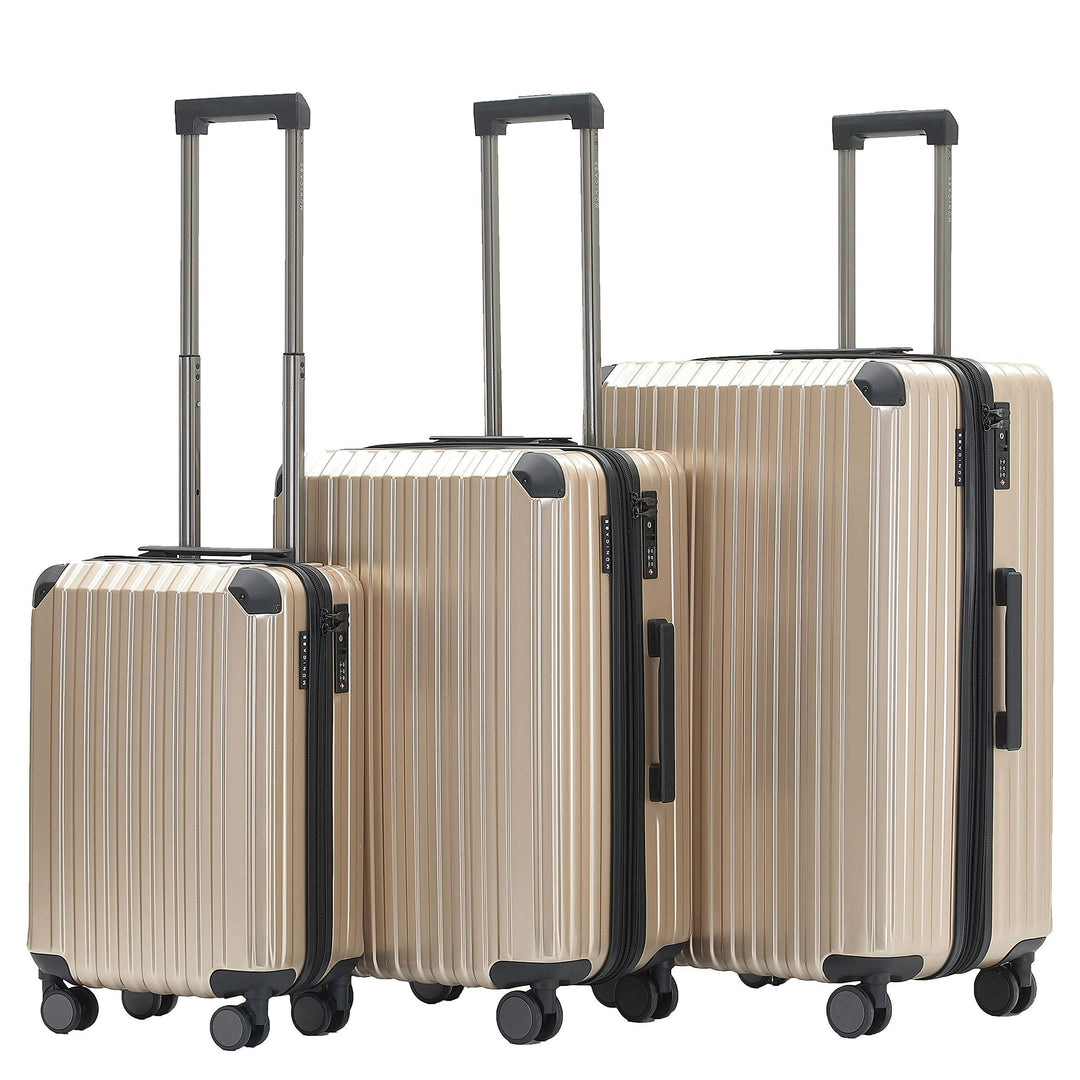 Münicase M816 TSA-Schloss Koffer Reisekoffer Trolley Kofferset Hardschale Boardcase Handgepäck (Cham