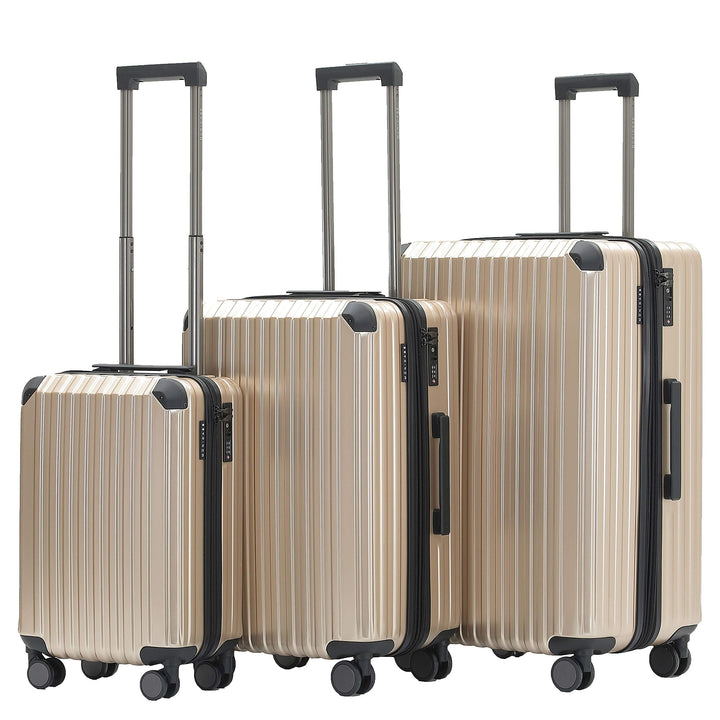 Münicase M816 TSA-Schloss Koffer Reisekoffer Trolley Kofferset Hardschale Boardcase Handgepäck (Cham