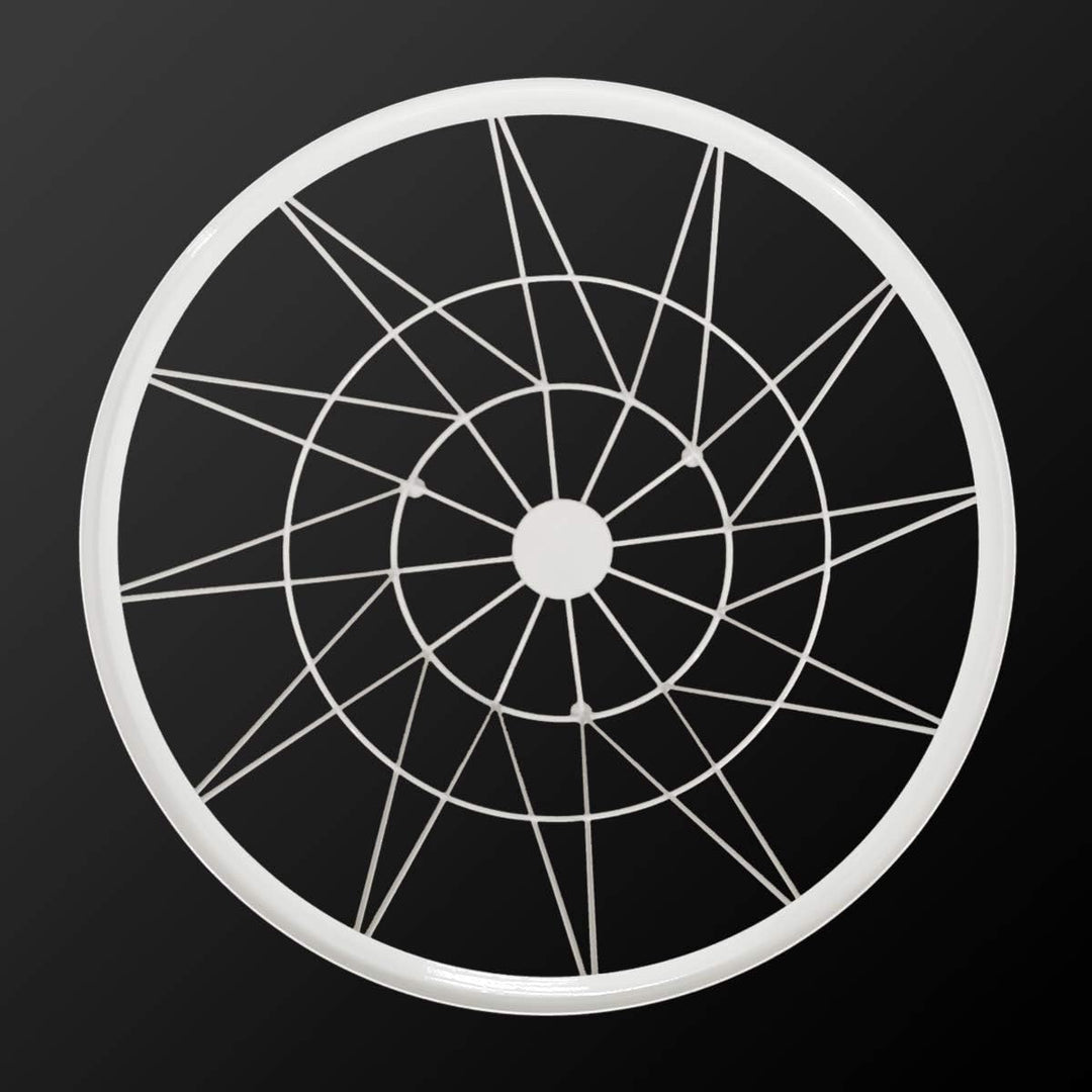 PrimoLiving Design Beistelltisch Weiss mit Deckel - Metall Drahtkorb mit Holzdeckel "Diagonal" P-840