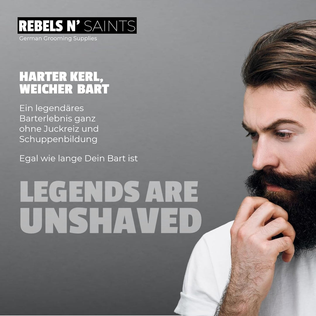 REBELS N' SAINTS Bartöl Solis - 100% natürlich - Pflegt Bart und Haut - Made in Germany - 50 ml Zede