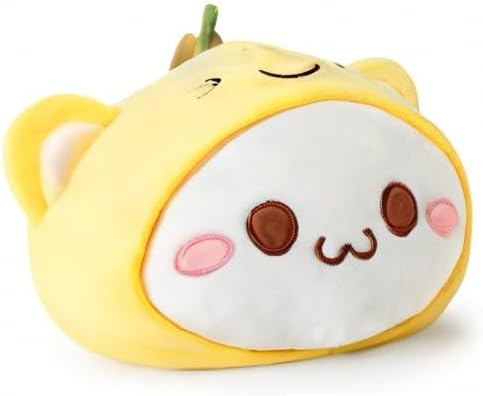 shownicer Plüschtier Katze Banane Kuscheltier Stofftier Kawaii Katze Plüsch, Banane Plüschkissen Spi
