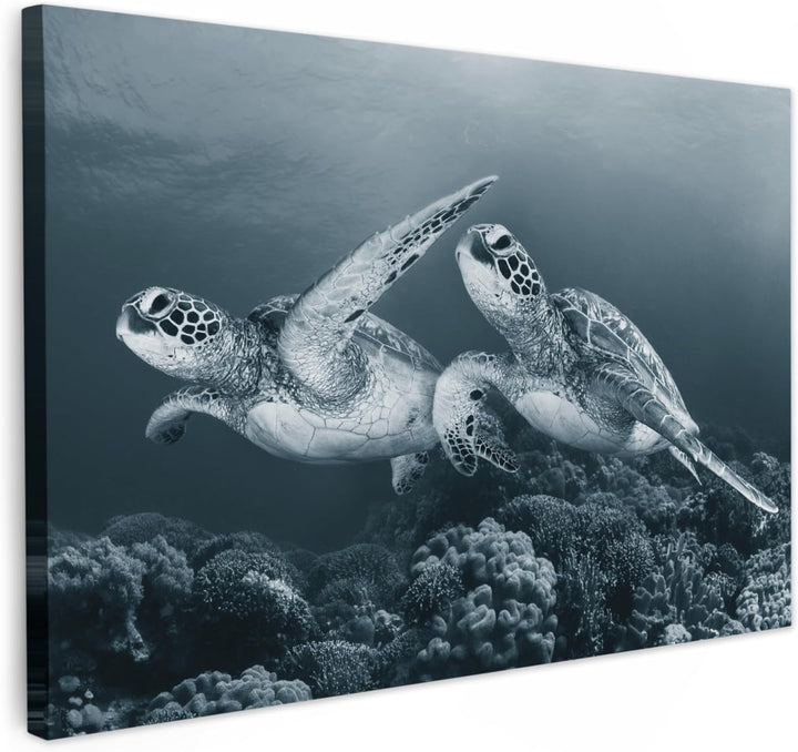 MuchoWow© Bild auf Leinwand Gross 120x80 cm XXL Schlafzimmer Bilder Wand Deko Wohnzimmer Modern Wand