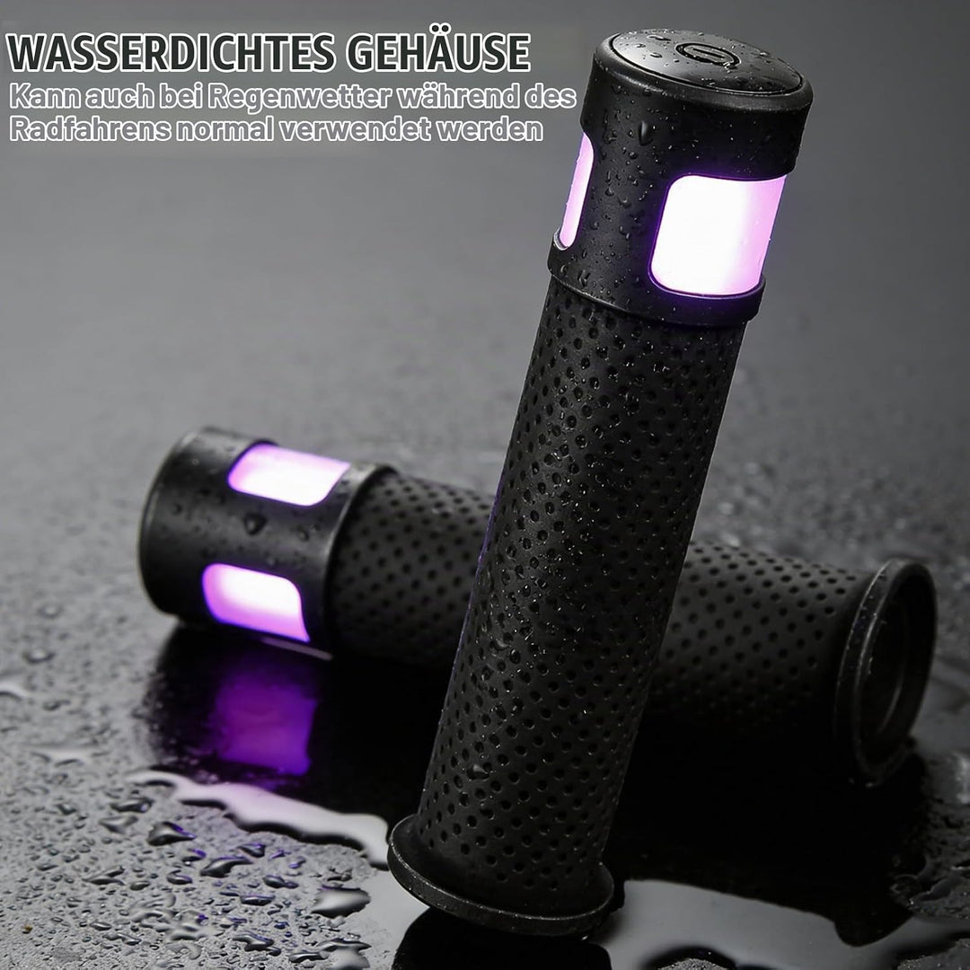 E Scooter Blinker, LED-Lenkerleuchte, Ergonomische Griffe für Elektroroller, Roller Blinklicht Rolle